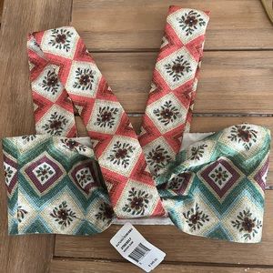 Soraya Printed Twist-Front Bra Top (beardless)